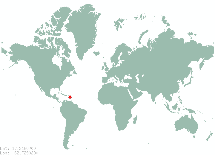 Saint Peter's in world map
